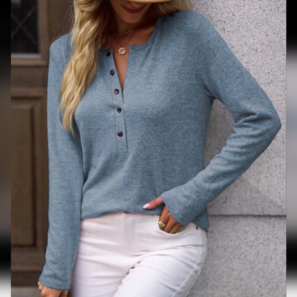 Light Blue Long Sleeve Top (Donated)